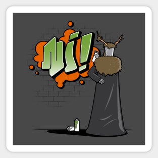 Funny Retro Knight Vintage Graffiti Artist Urban Street Spray Painting Sticker